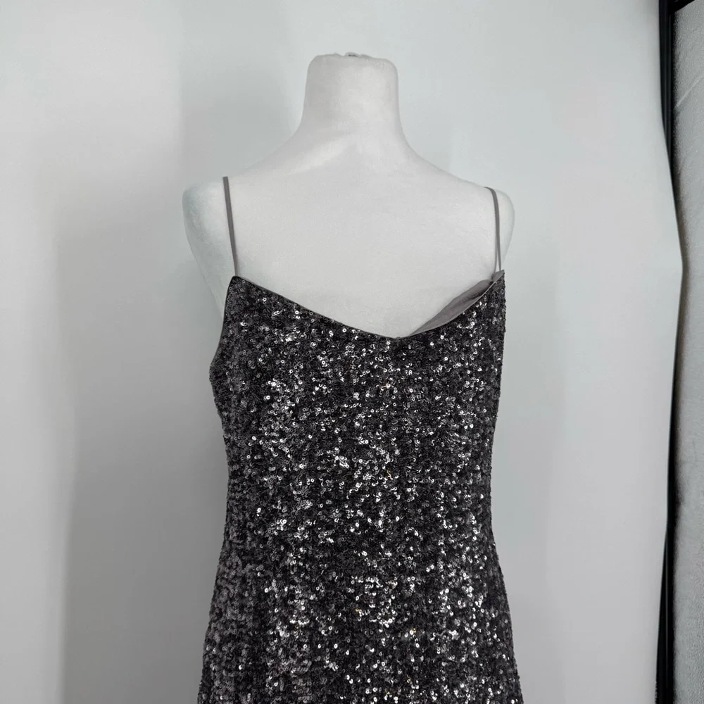 NWT J.Crew Collection Sequin floor-length slip dress